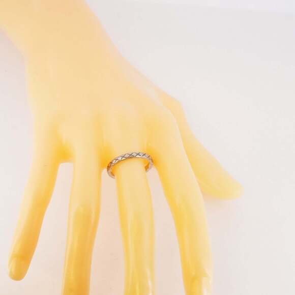 Chanel Coco Crush Pt950 Platinum Ring #58 Men's - Picture 7 of 8